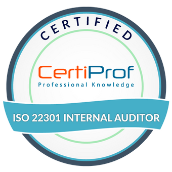 CertiProf Certified ISO/IEC 22301 Internal Auditor